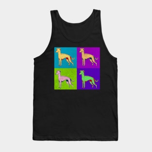 Greyhound Dog Lover Best Pop Art Style Design Dog Gift Owner Tank Top